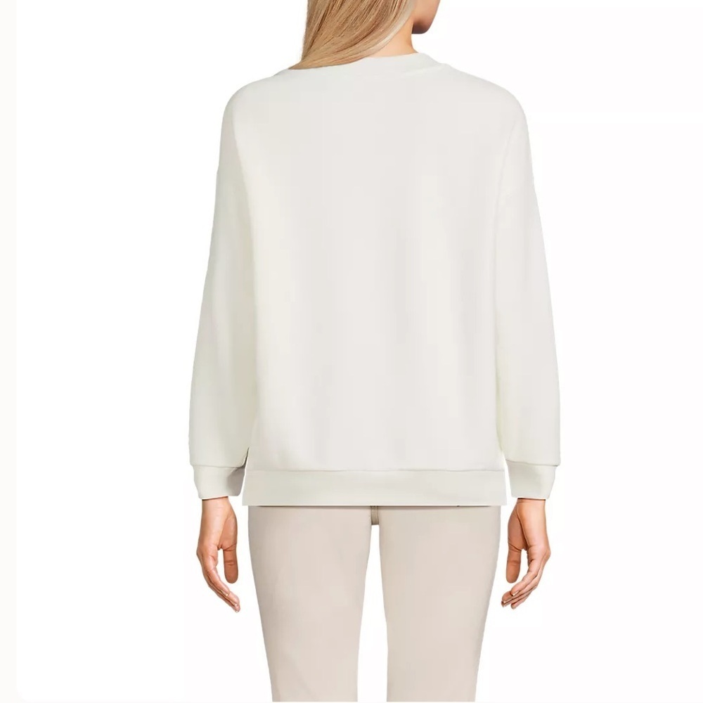 LANDSEND Women Serious Sweats Oversized Crew Neck Sweatshirt with Pockets! ๐ - Picture 3 of 5